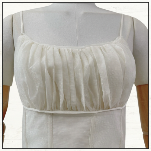 NATURA RUCHED MIDI DRESS