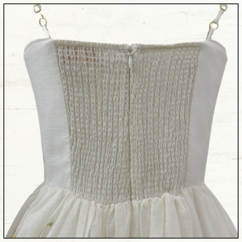 NATURA RUCHED MIDI DRESS
