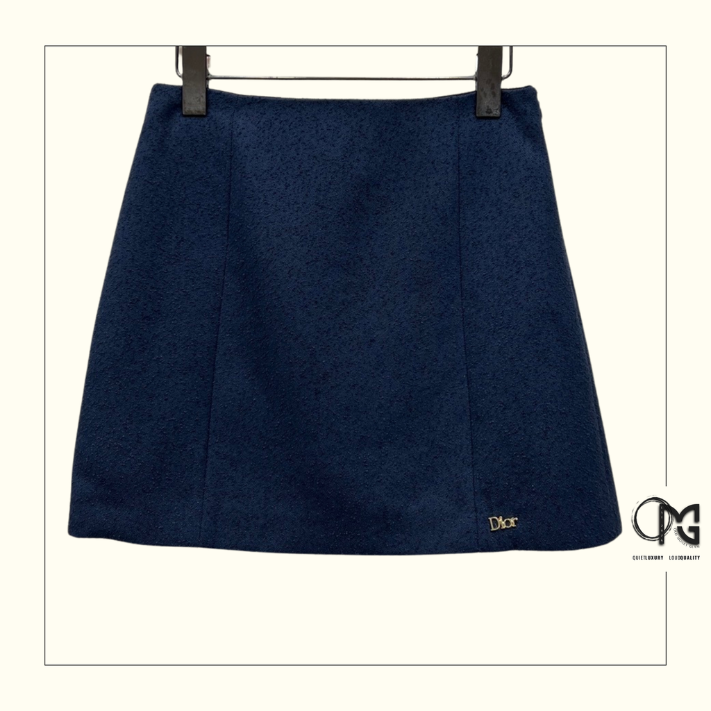 VIRGIN WOOL CROPPED JACKET & MINI SKIRT