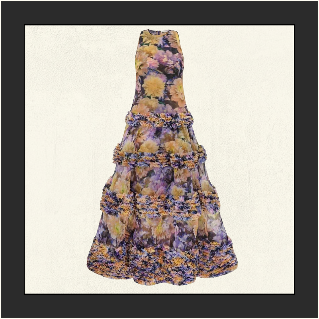 LUNA RUFFLE MAXI DRESS