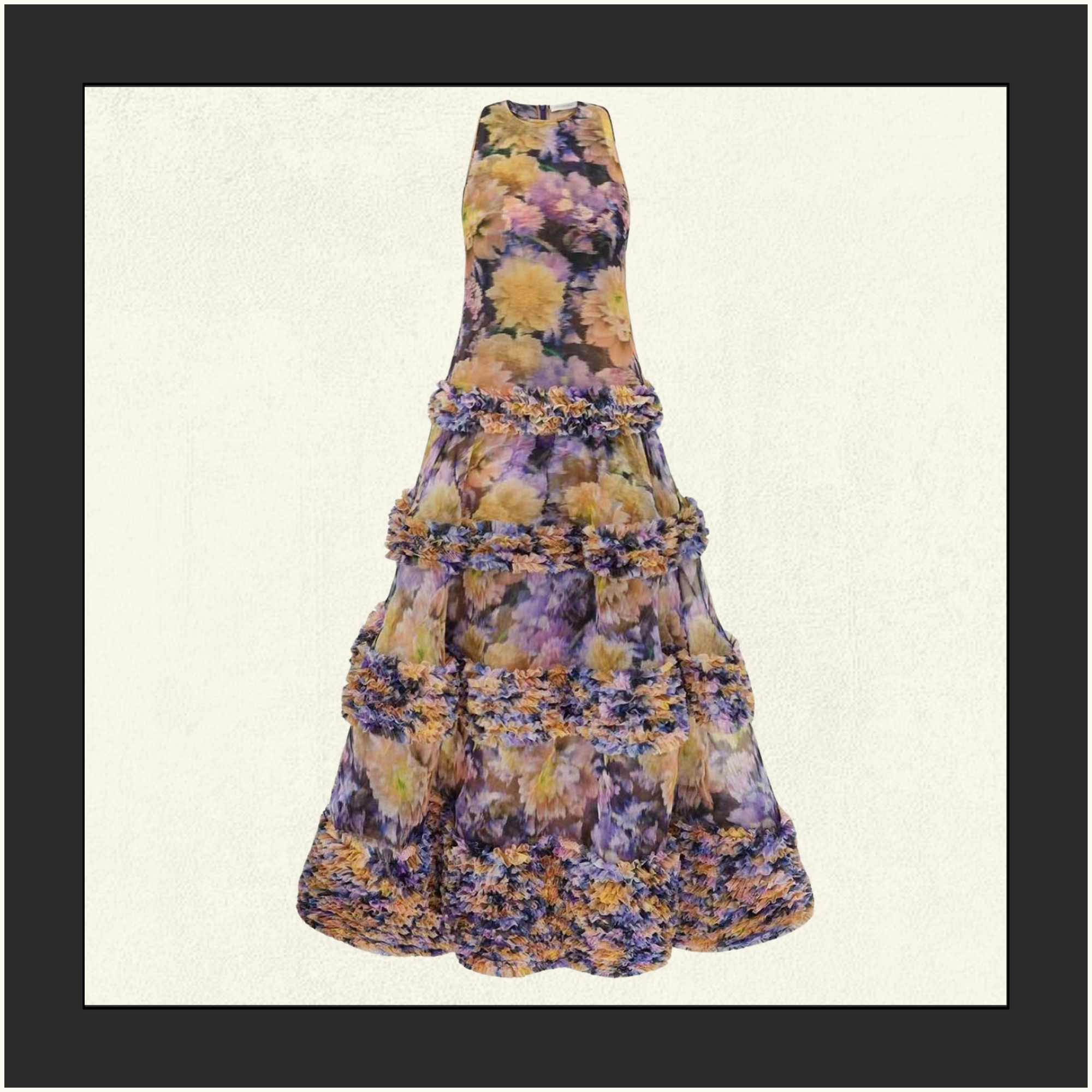 LUNA RUFFLE MAXI DRESS