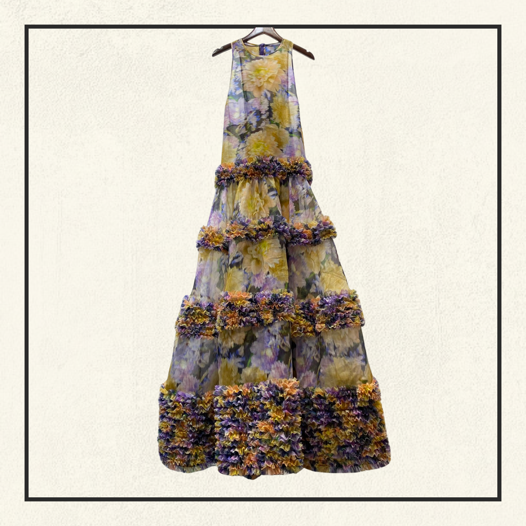 LUNA RUFFLE MAXI DRESS