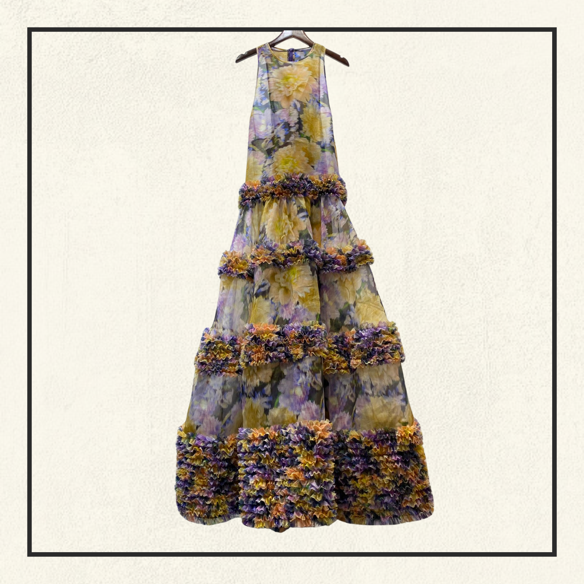 LUNA RUFFLE MAXI DRESS
