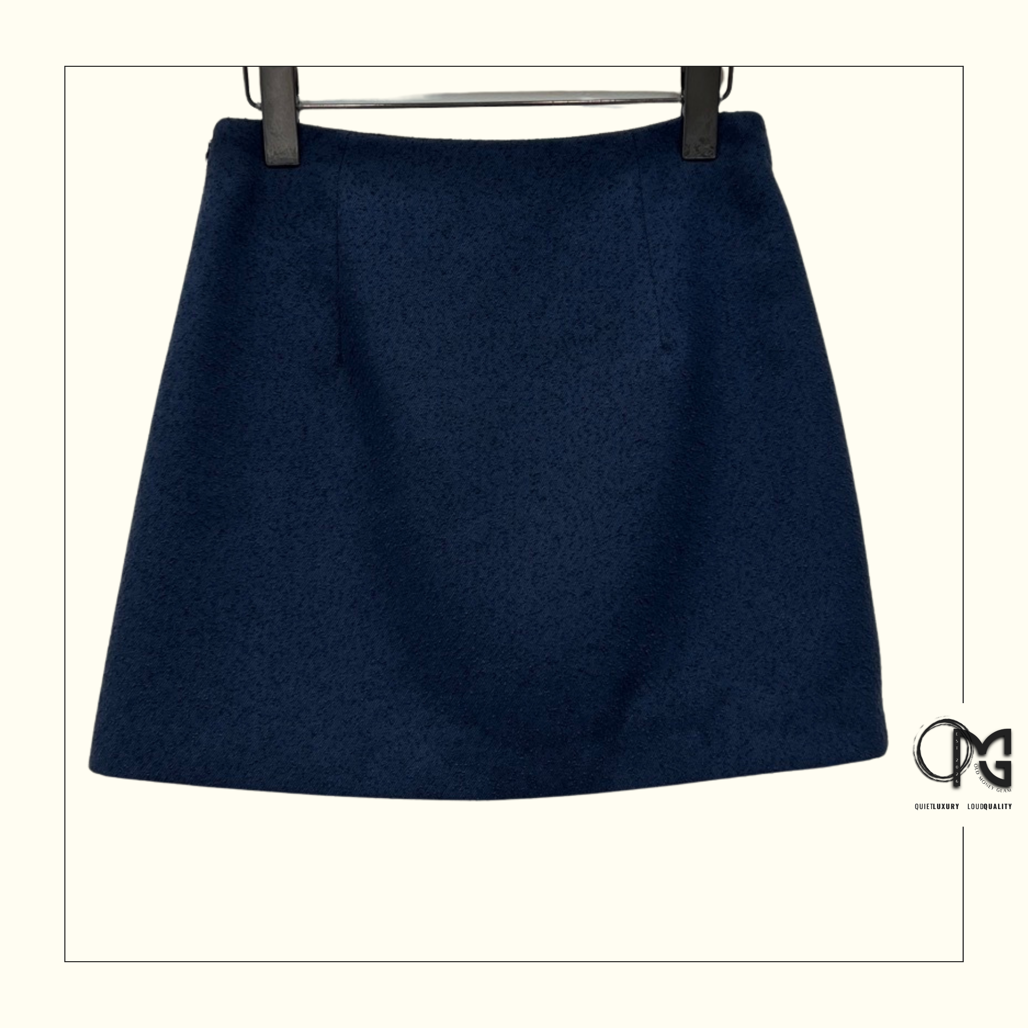 VIRGIN WOOL CROPPED JACKET & MINI SKIRT
