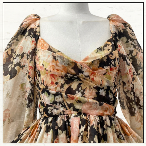 ILLUSTRATION DRAPED MINI DRESS