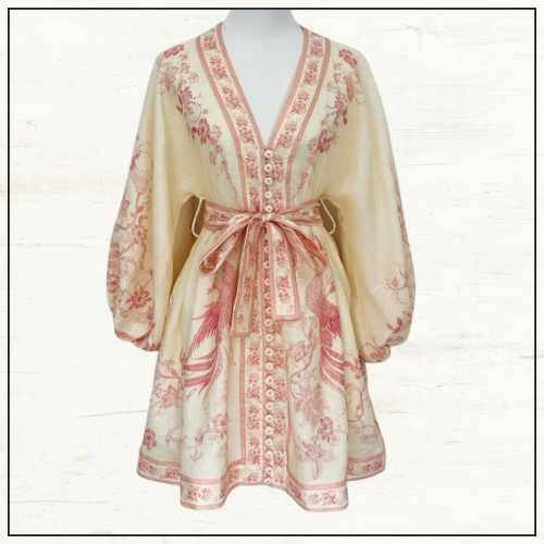 LUCKY PLUNGE MINI DRESS