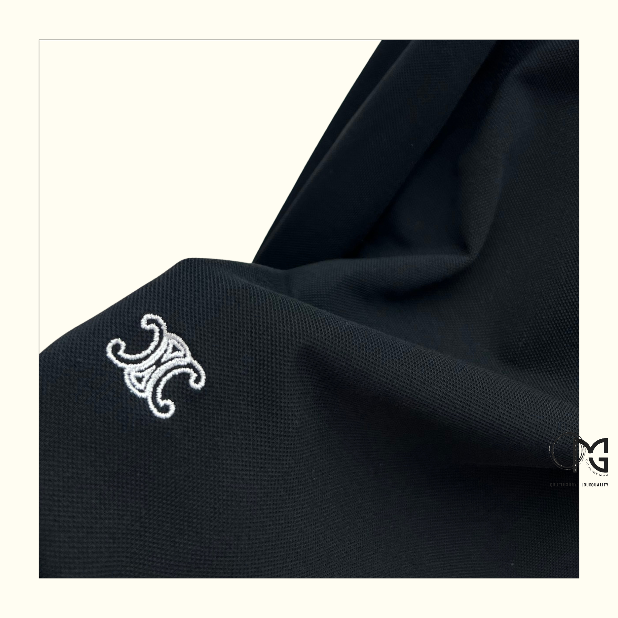 COTTON SHIRT WITH TRIOMPHE EMBROIDERY