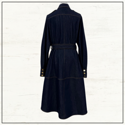 DENIM CARGO MIDI DRESS