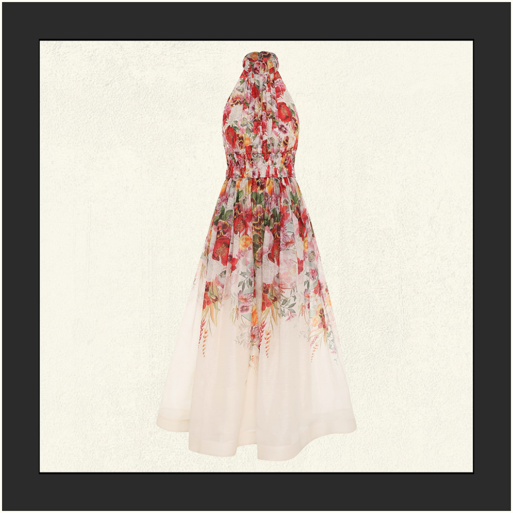 WONDERLAND HALTER DRESS