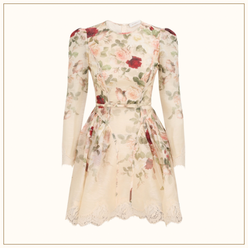 HYPNOTIC LACE TRIM MINI DRESS