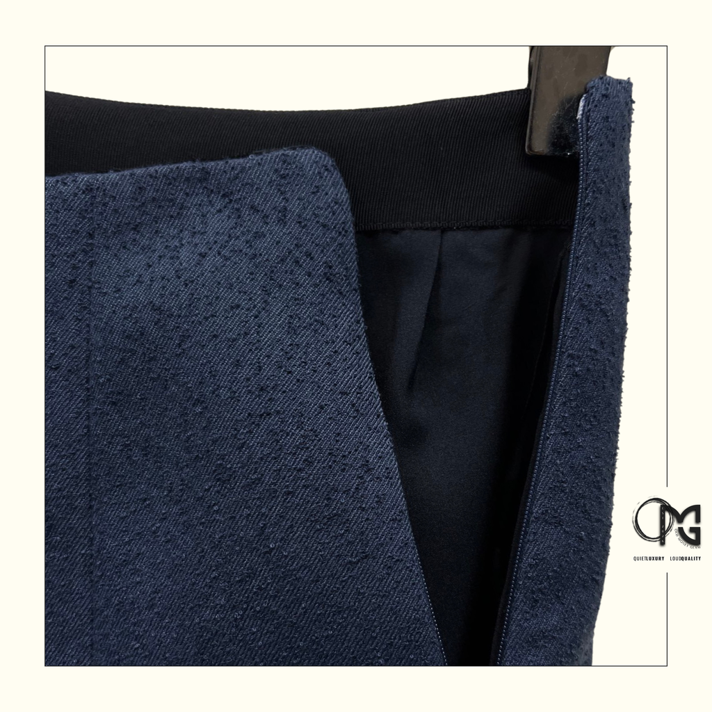 VIRGIN WOOL CROPPED JACKET & MINI SKIRT