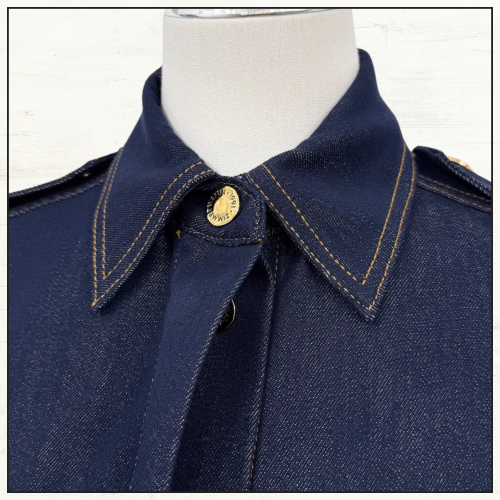 DENIM CARGO MIDI DRESS