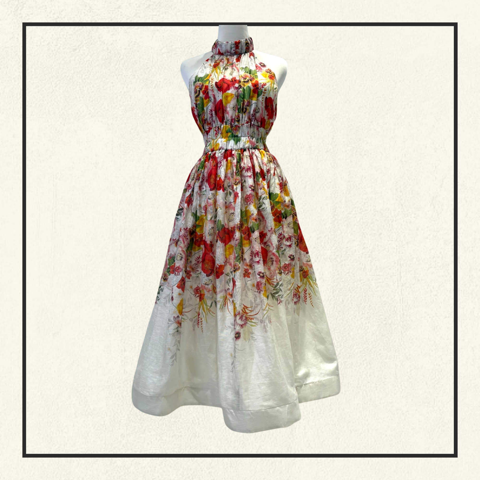 WONDERLAND HALTER DRESS