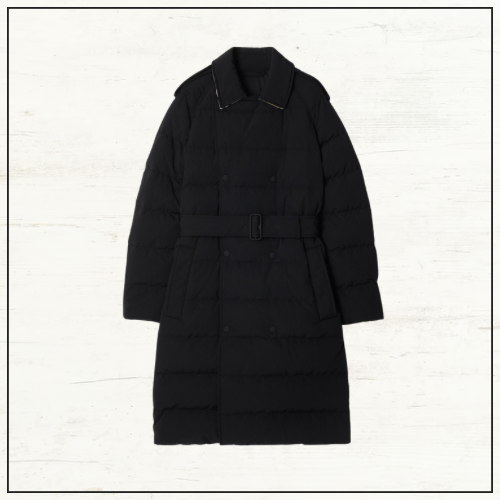 DOUBLE BREASTED DOWN TRENCH COAT
