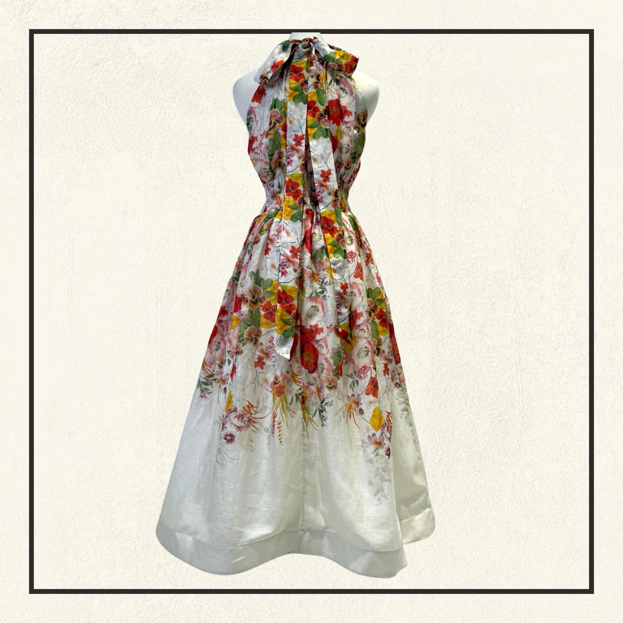 WONDERLAND HALTER DRESS