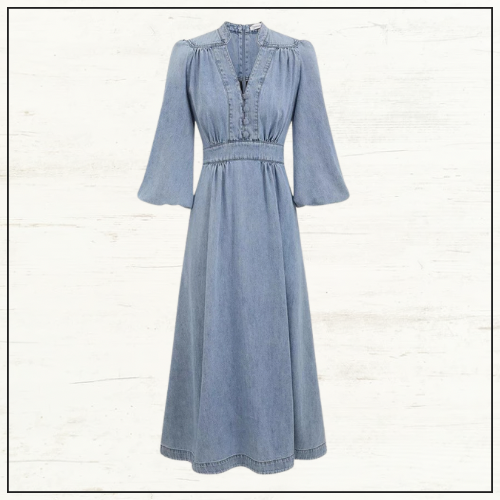 ASCENSION DENIM MIDI DRESS