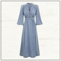 ASCENSION DENIM MIDI DRESS