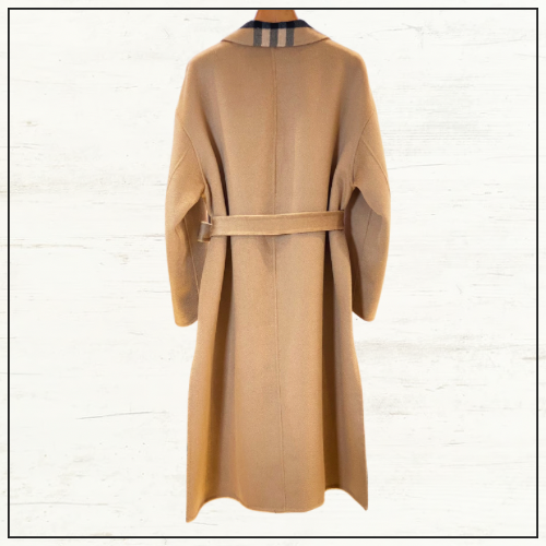 REVERSIBLE CHECK WOOL COAT