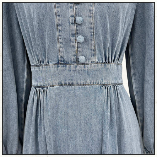 ASCENSION DENIM MIDI DRESS