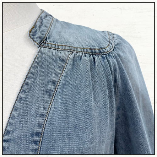 ASCENSION DENIM MIDI DRESS