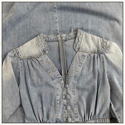 ASCENSION DENIM MIDI DRESS