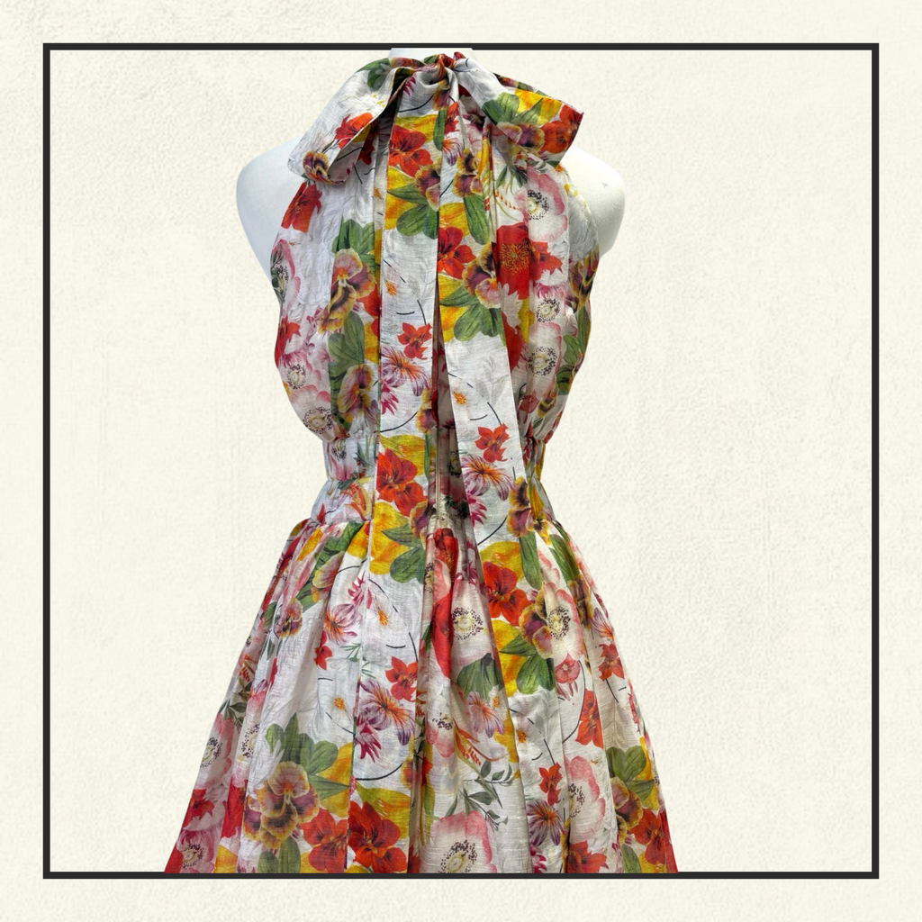 WONDERLAND HALTER DRESS