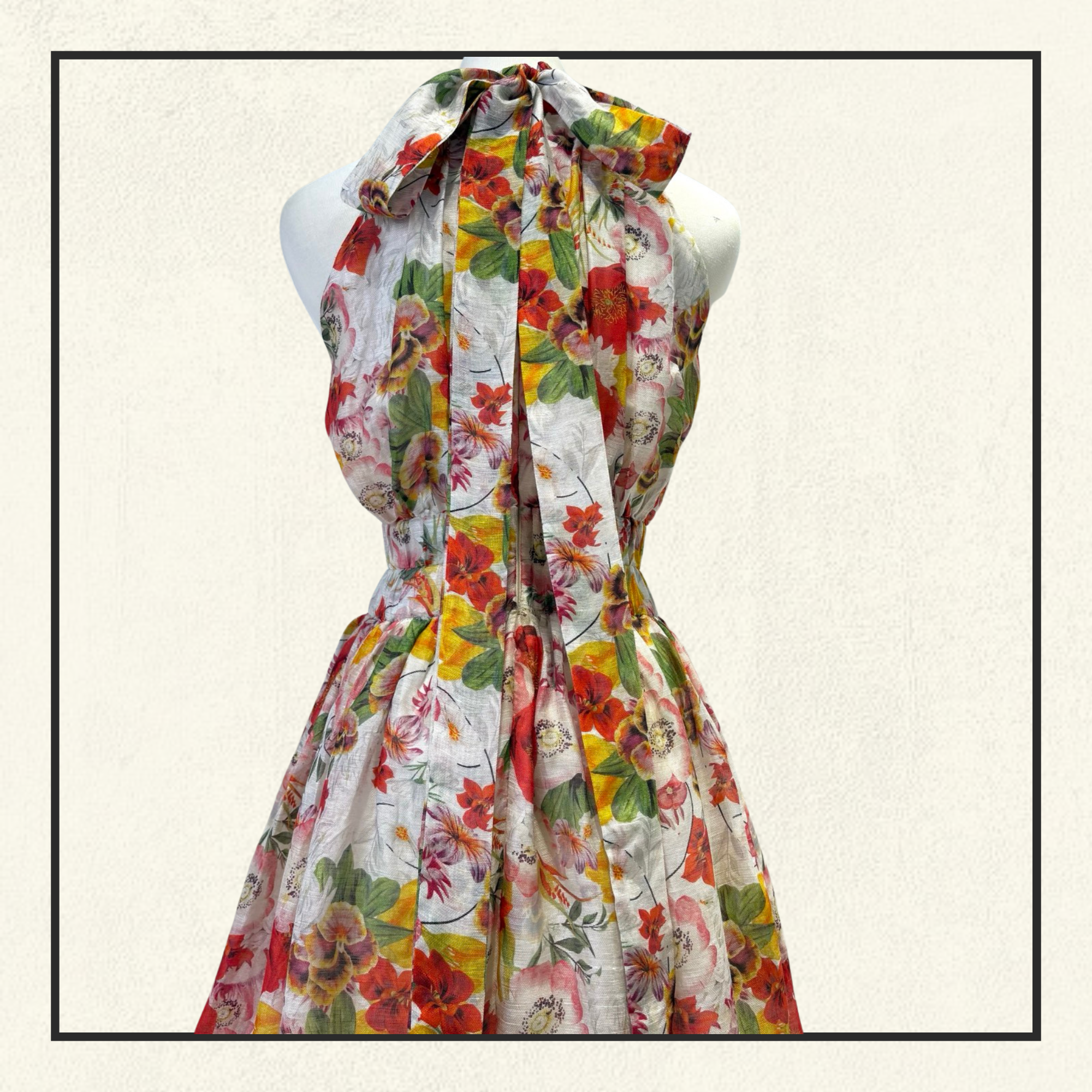 WONDERLAND HALTER DRESS