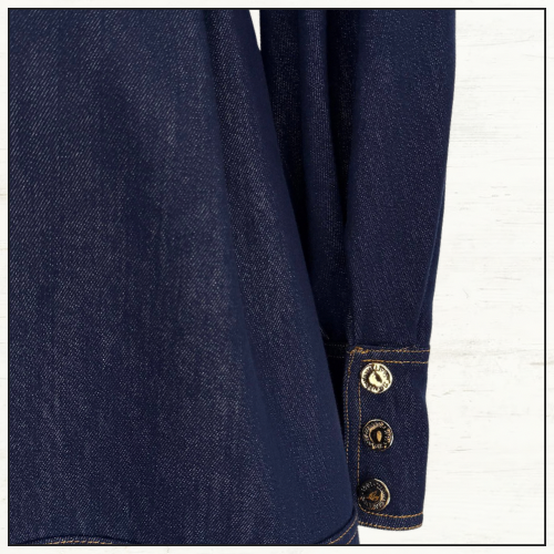 DENIM CARGO MIDI DRESS