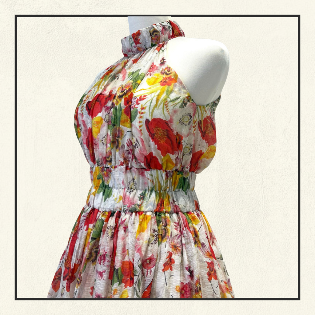 WONDERLAND HALTER DRESS