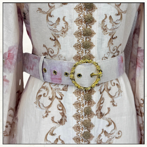 HYPNOTIC BUTTONED MIDI DRESS