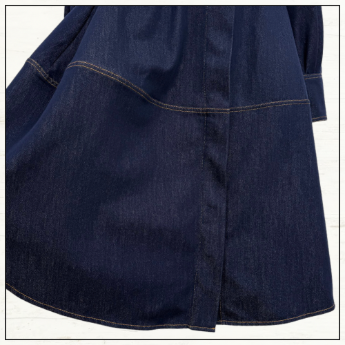 DENIM CARGO MIDI DRESS