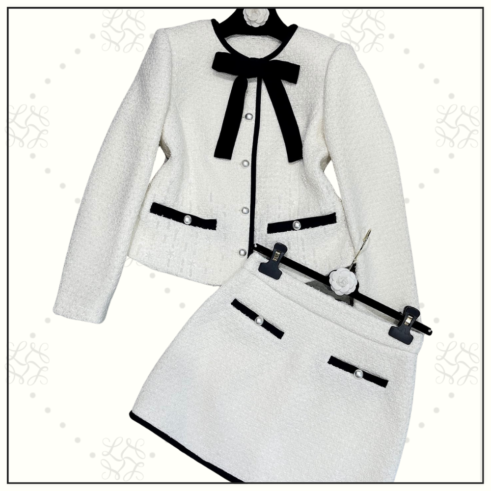 TWEED JACKET & MINI SKIRT