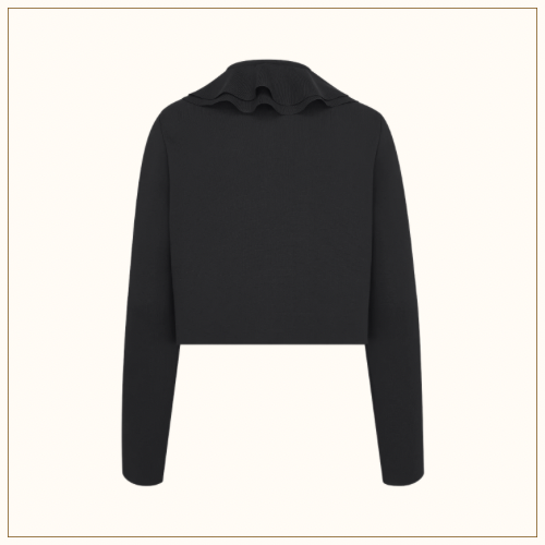 RuFFLED CROPPED JACKET