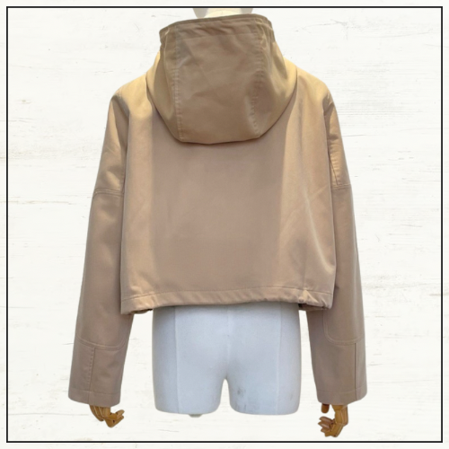 SHORT GABARDINE PARKA JACKET