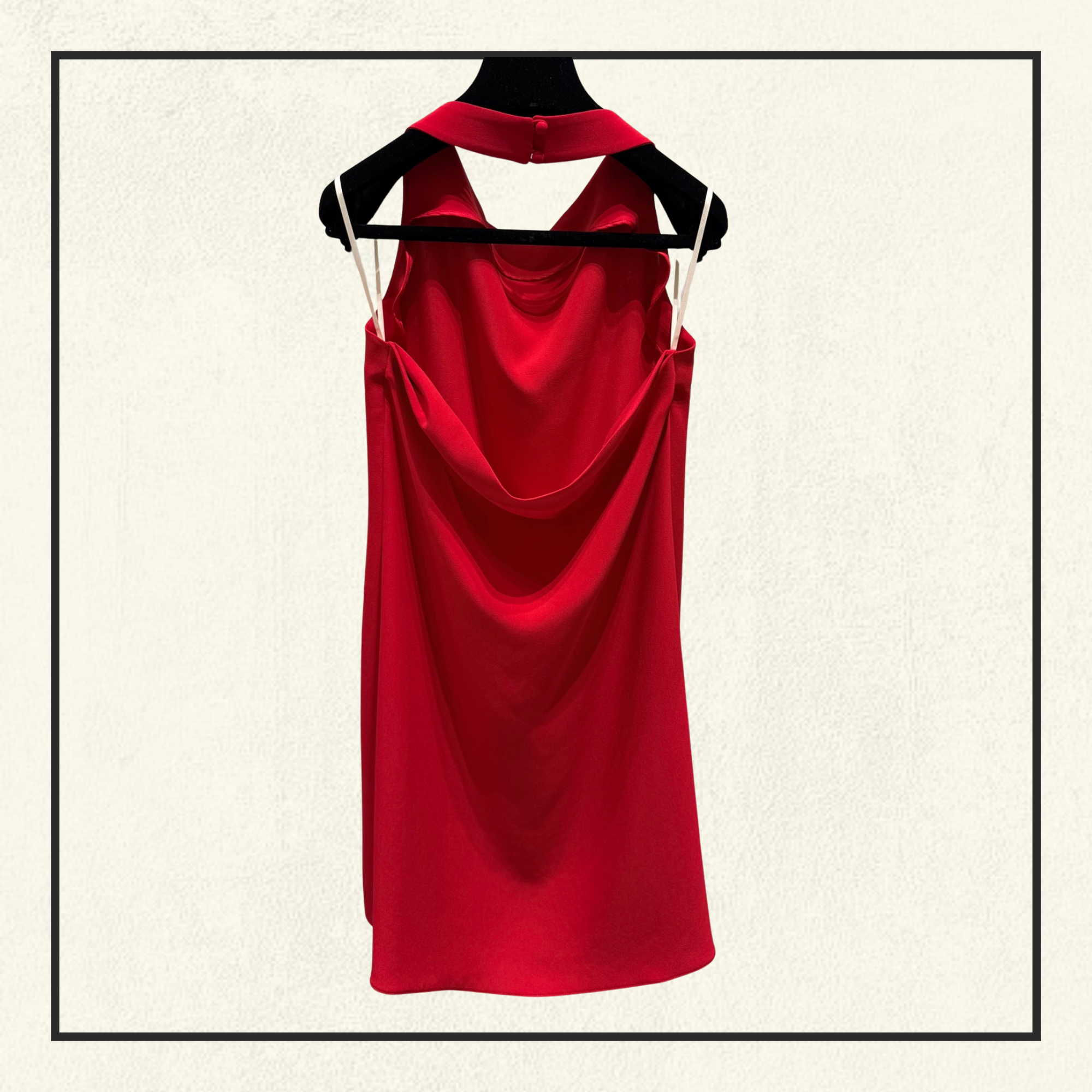 SILK HALTER MINI DRESS