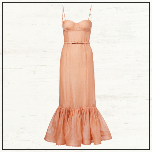 HYPNOTIC SILK BLEND BUSTIER GOWN