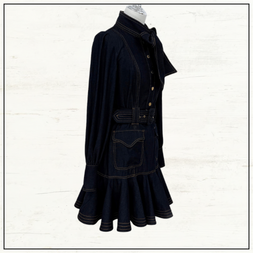 DENIM FLIP DRESS
