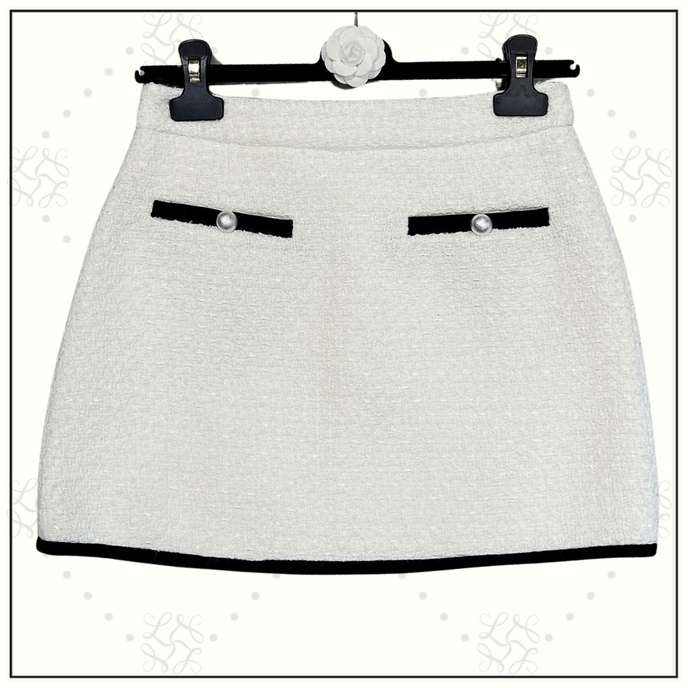 TWEED JACKET & MINI SKIRT