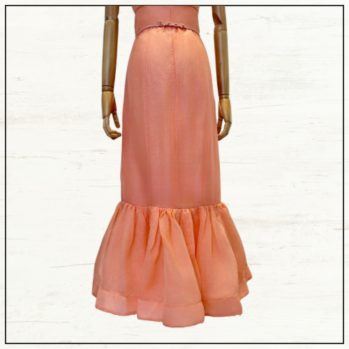 HYPNOTIC SILK BLEND BUSTIER GOWN