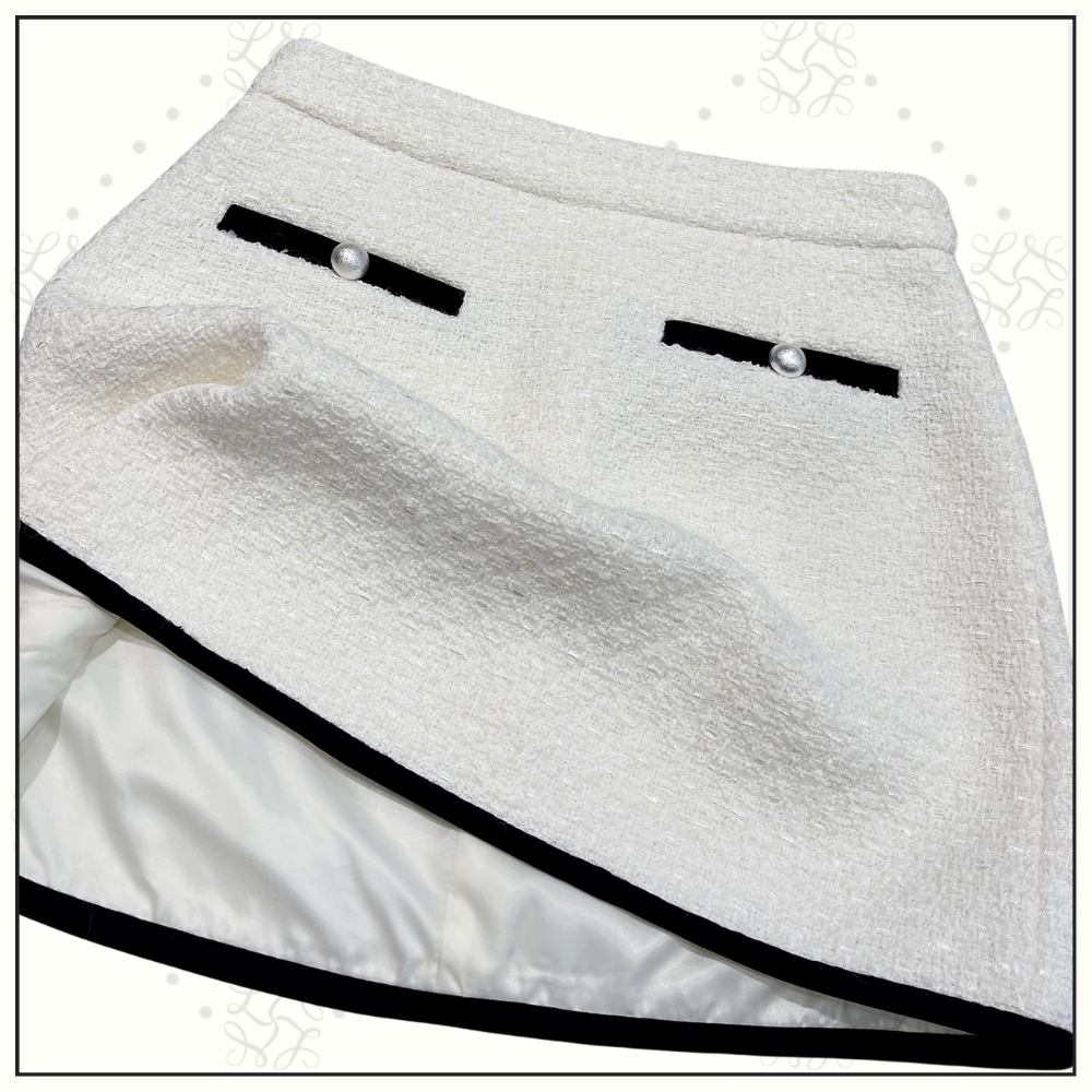 TWEED JACKET & MINI SKIRT