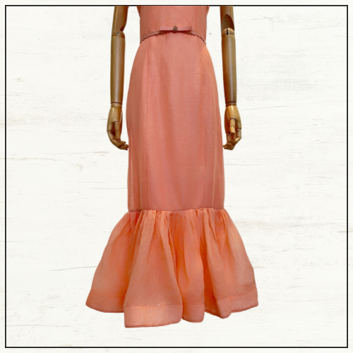 HYPNOTIC SILK BLEND BUSTIER GOWN