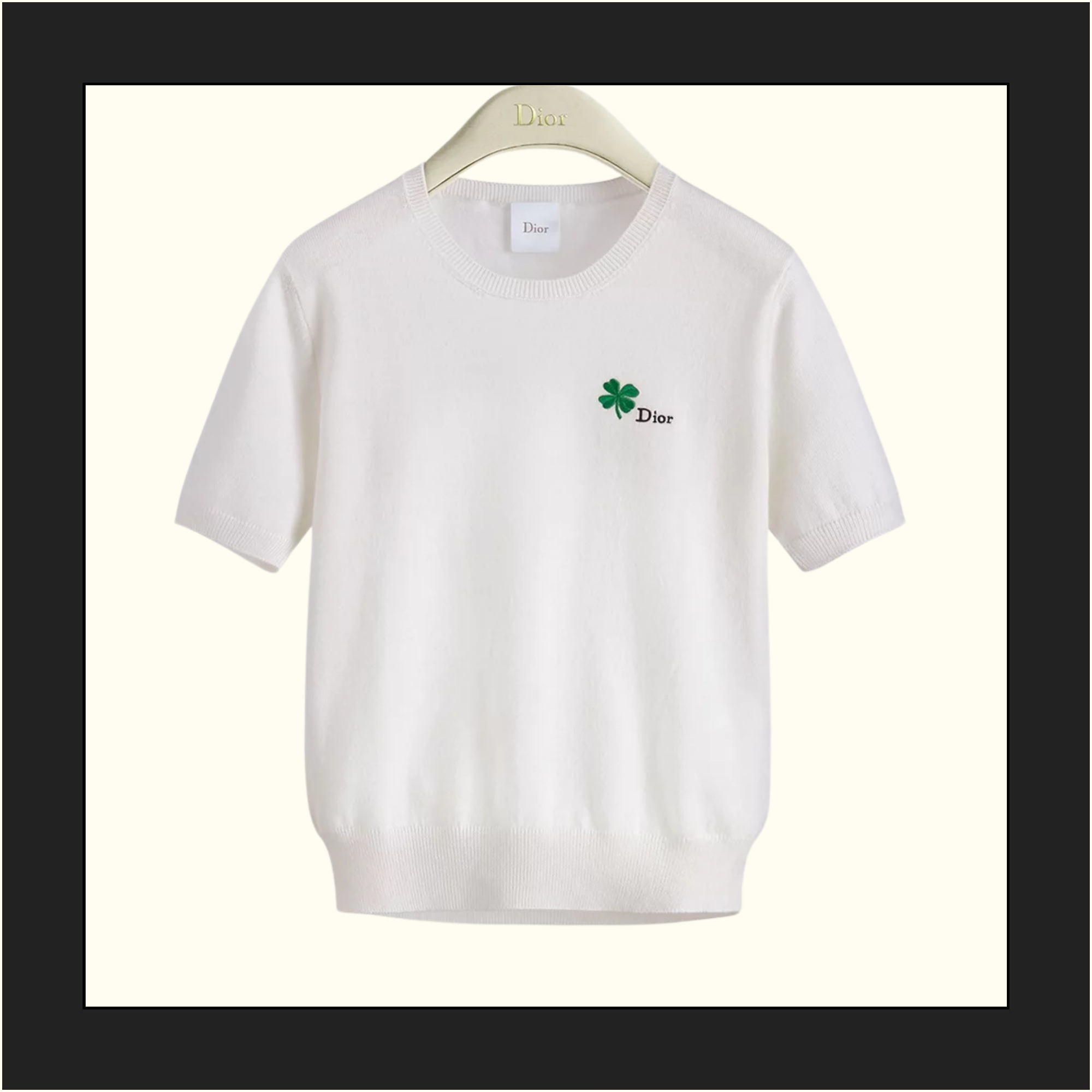 SILK KNIT SHORT SLEEVE TOP