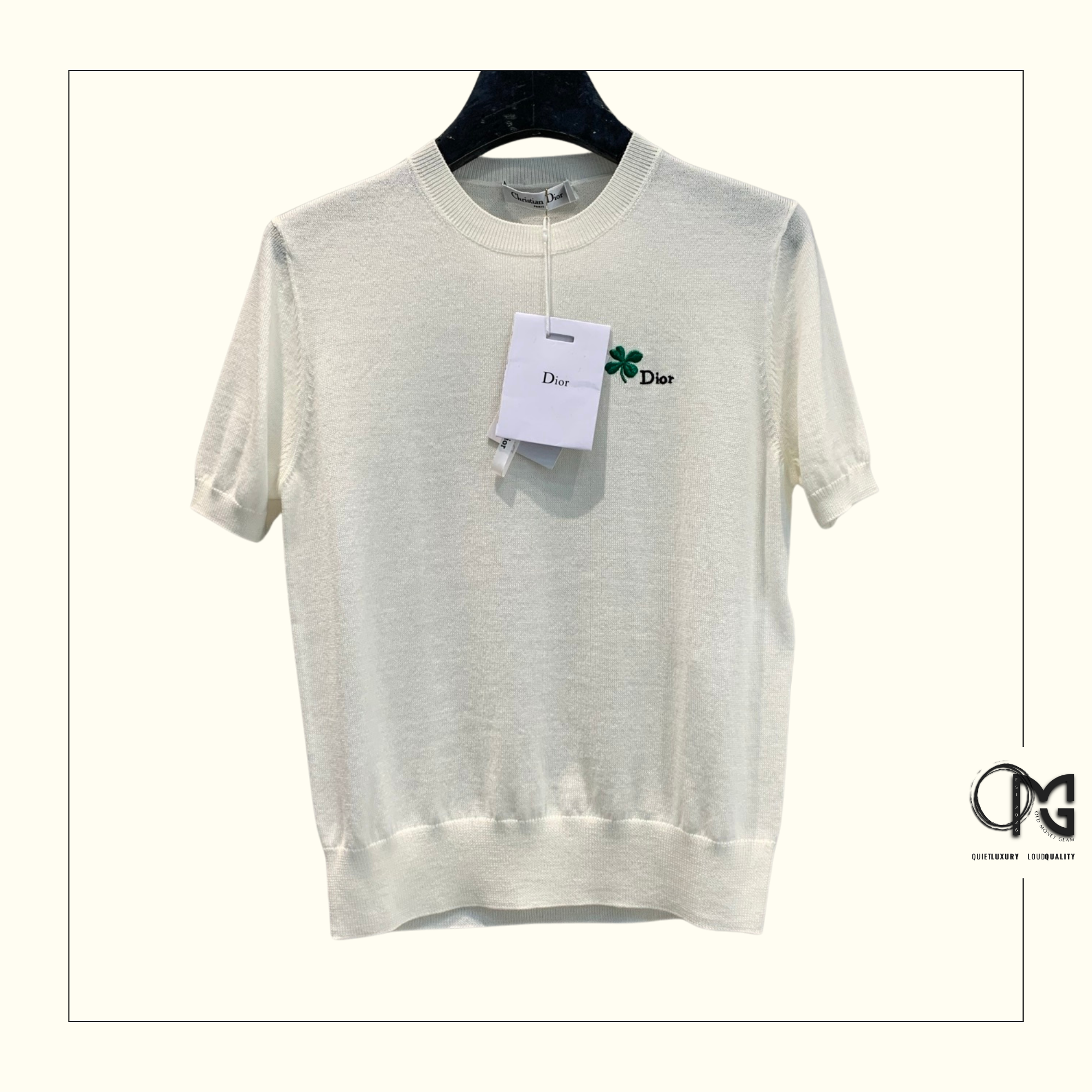 SILK KNIT SHORT SLEEVE TOP