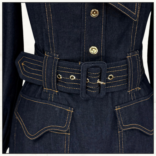 DENIM FLIP DRESS