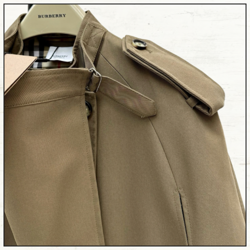 DOUBLE BREASTED COTTON CAPE