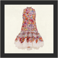 LUNA SHIRRED LANTERN DRESS