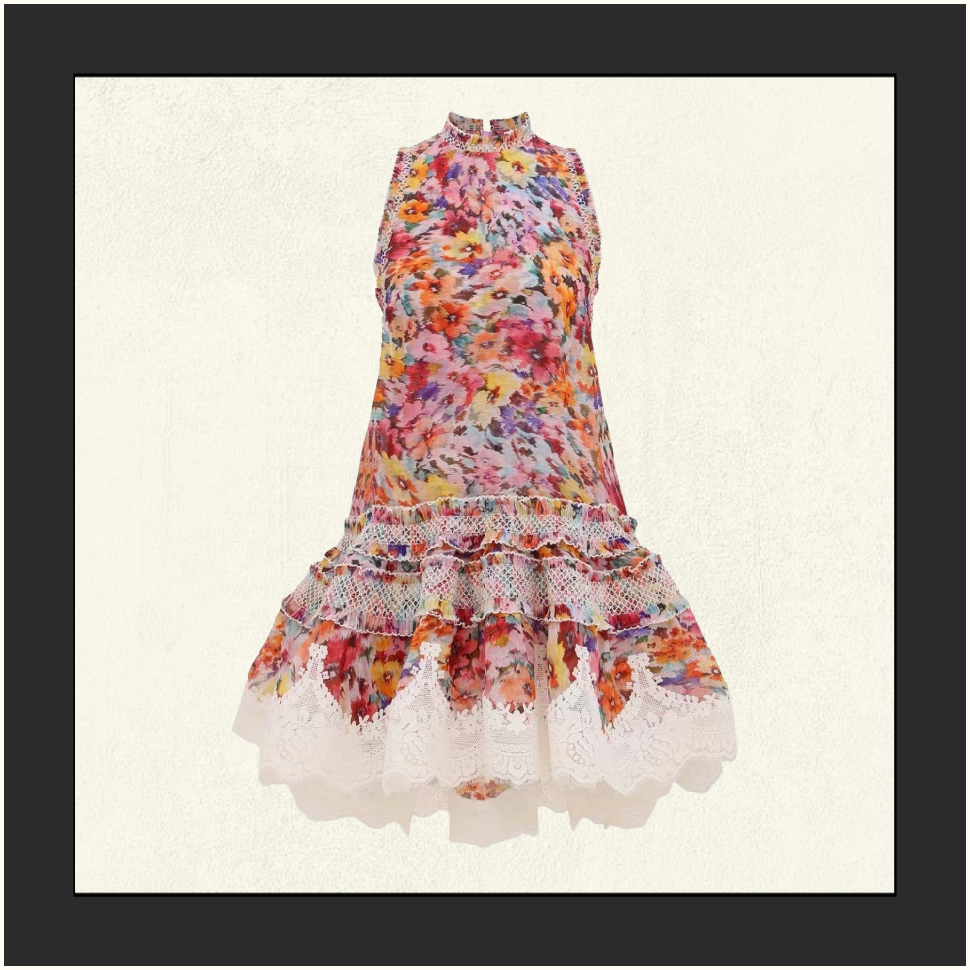 LUNA SHIRRED LANTERN DRESS