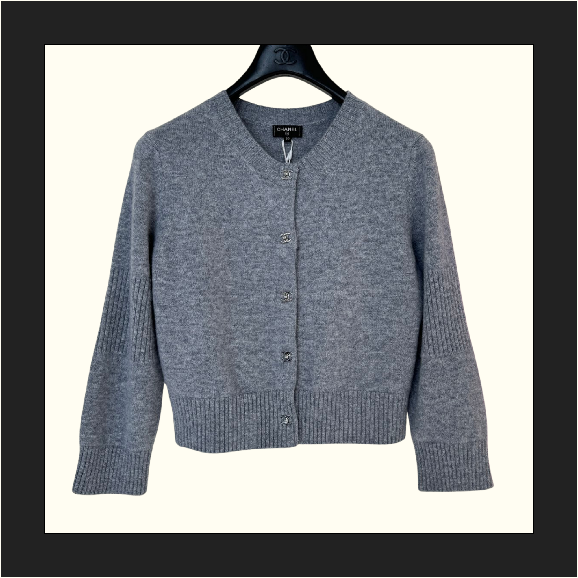 CROPPED CASHMERE CARDIGAN