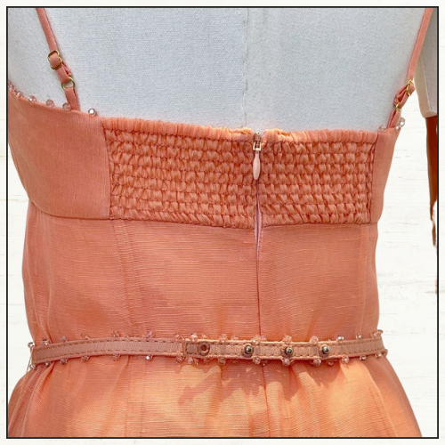 HYPNOTIC SILK BLEND BUSTIER GOWN