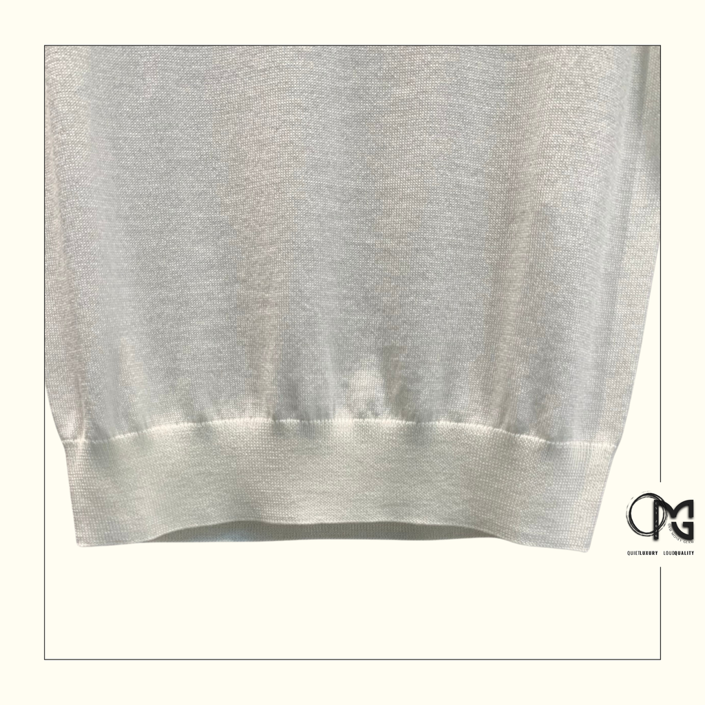 SILK KNIT SHORT SLEEVE TOP